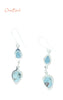 Earrings - Larimar And Blue Topaz Earrings