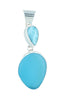 Pendants - Larimar And Sea Glass Pendant