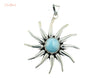 Pendants - Larimar Sunburst Pendant