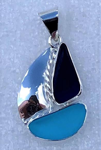 Pendants - Sea Glass Sailboat Pendant