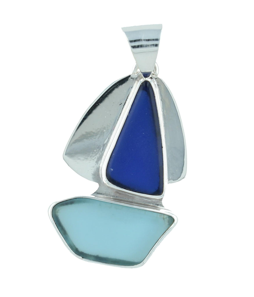 Pendants - Sea Glass Sailboat Pendant