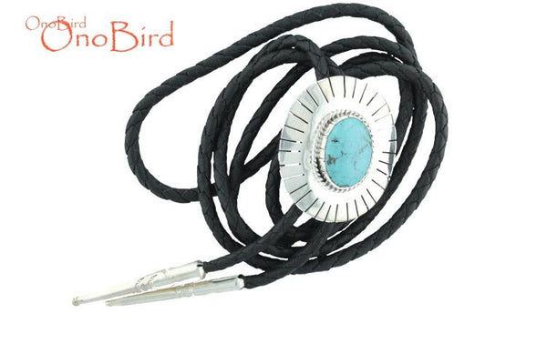 Bolo Ties - Bolo Tie Turquoise, Oval Cabochon SKU: BT0005