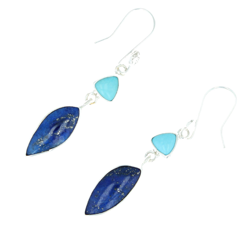 Earrings - Lapis Lazuli And Turquoise Earrings