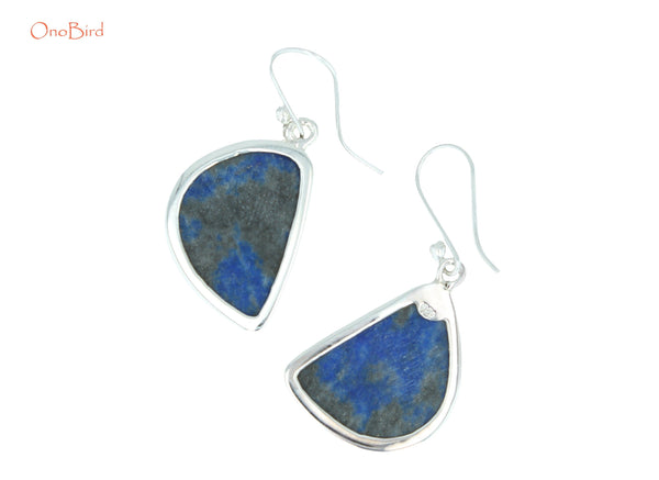 Earrings - Lapis Lazuli Half Moon Earrings