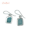 Earrings - Light Blue Sea Glass Earrings