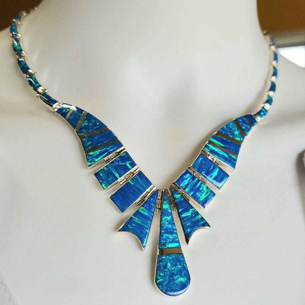 Necklaces - Lab Opal Necklace