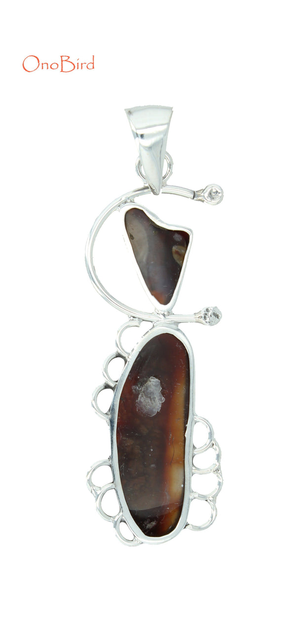 Pendants - Fire Agate - Mexican Opal Pendant