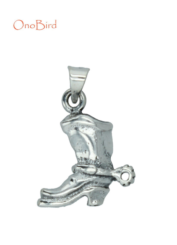 Pendants - Sterling Silver Boot & Spur Pendant