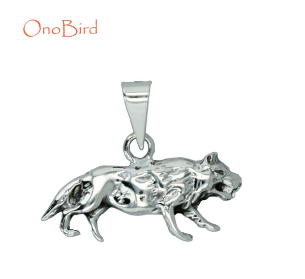 Pendants - Sterling Silver Wolf Pendant