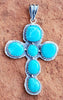 Pendants - Turquoise Cross Pendant